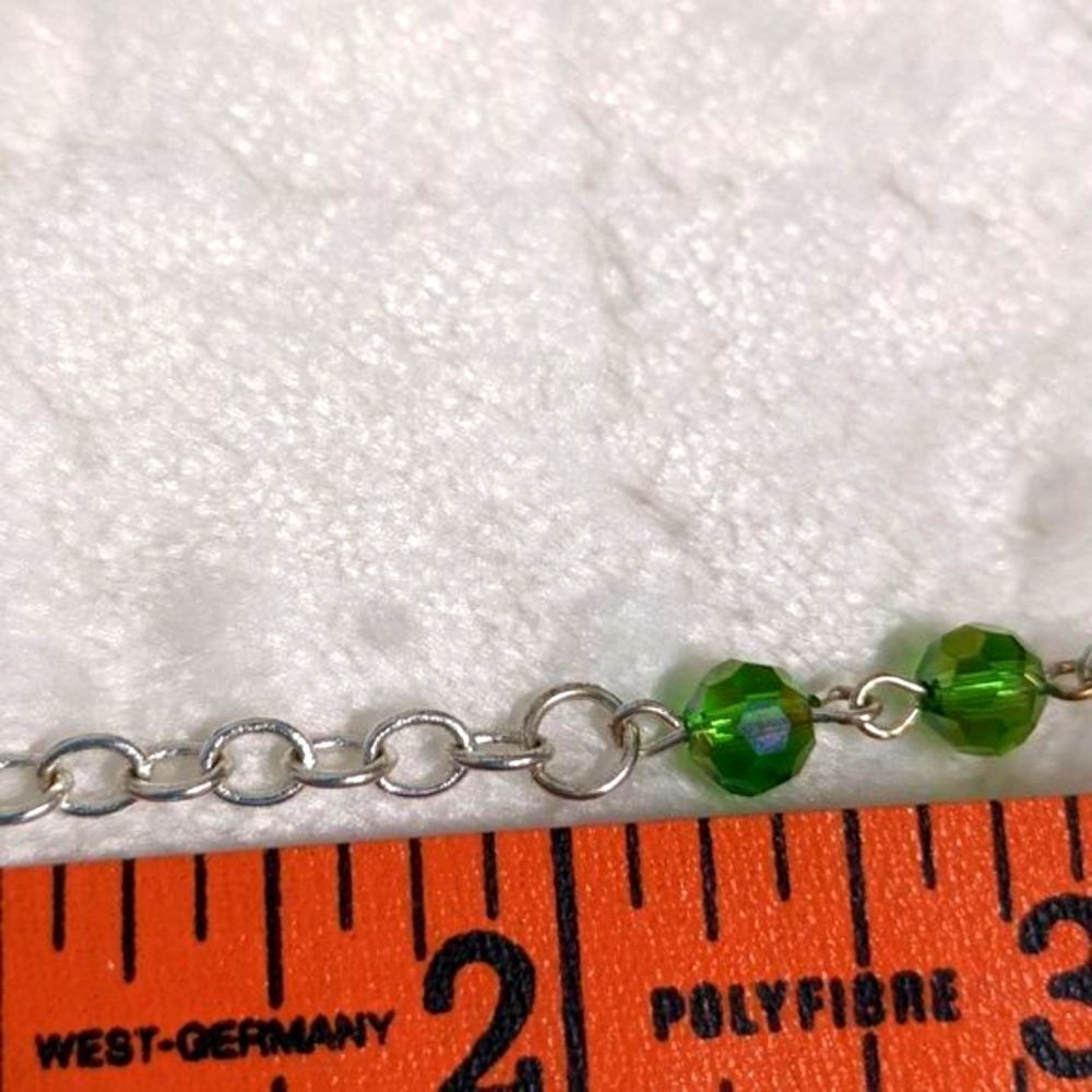 NWT  Macy's Charter House Green Swarovski Crystal Choker - Picture 7 of 8